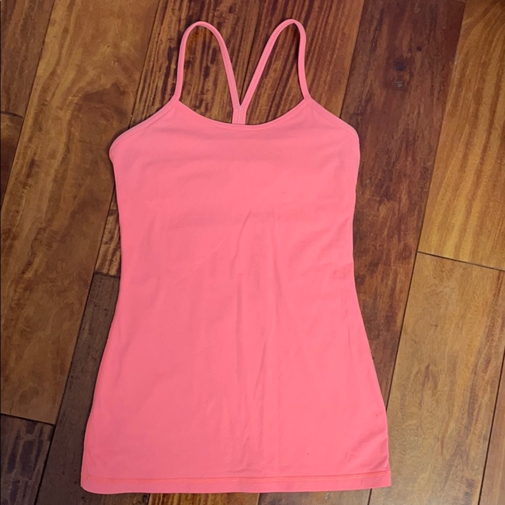 Lululemon Power Y Tank Coral Size 4